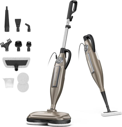 DEVOAC VM6 10-in-1 Scrubbing Steam Mop with Rotating Pads