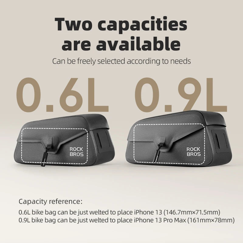ROCKBROS Magnetic Waterproof Top Tube Bike Bag