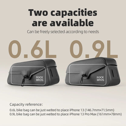 ROCKBROS Magnetic Waterproof Top Tube Bike Bag