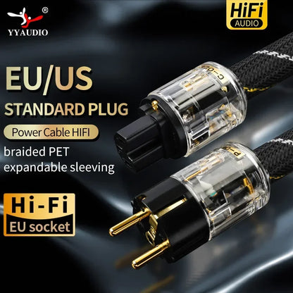YYAUDIO Hi-End Pure Copper AC Power Cable (Hi-Fi Audio)