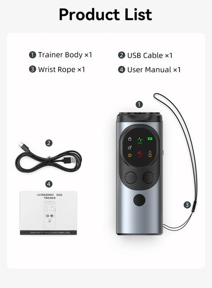 ROJECO 3 Headed Ultrasonic Dog Repeller & Training Device