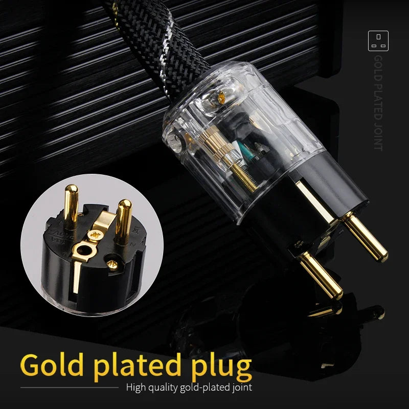 YYAUDIO Hi-End Pure Copper AC Power Cable (Hi-Fi Audio)