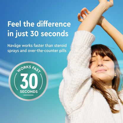 Naväge Starter Bundle: Powered Saline Nasal Rinse System (1 Cleaner + 30 Salt Pods)