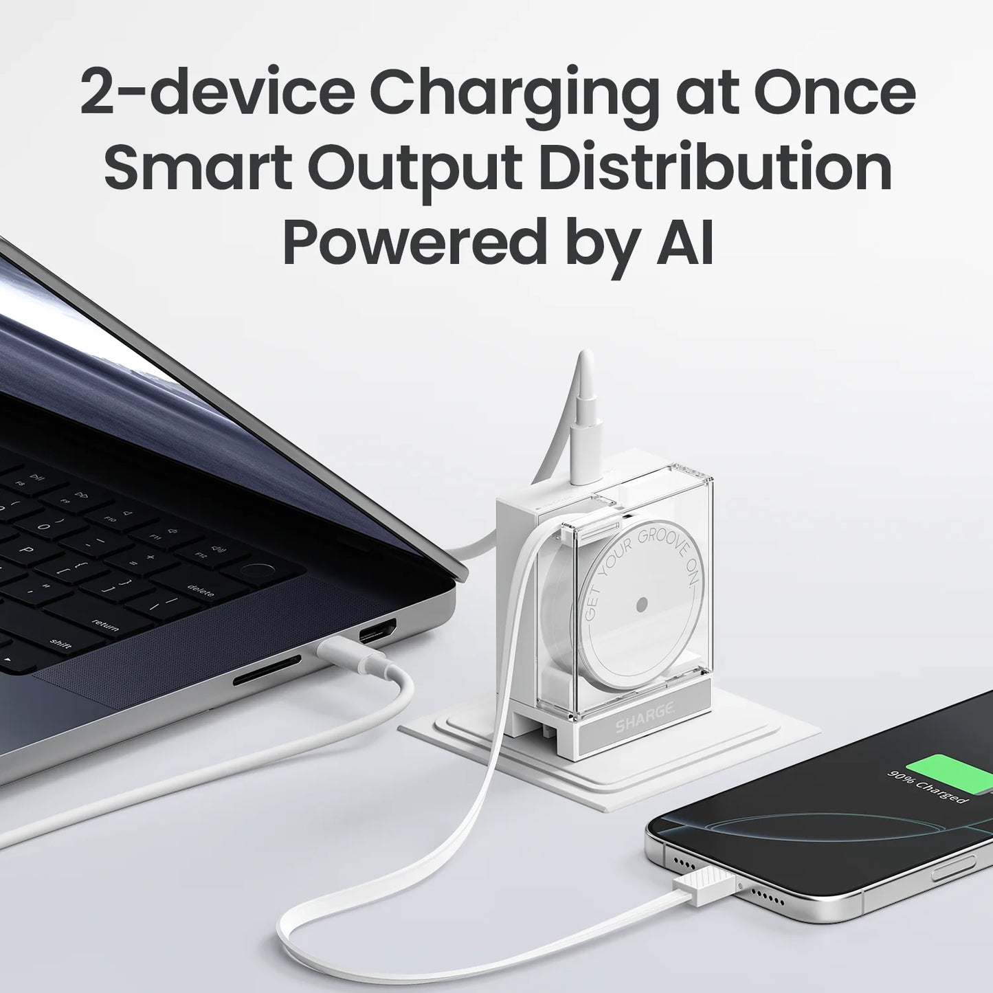 SHARGE Retractable 65W USB C Charger
