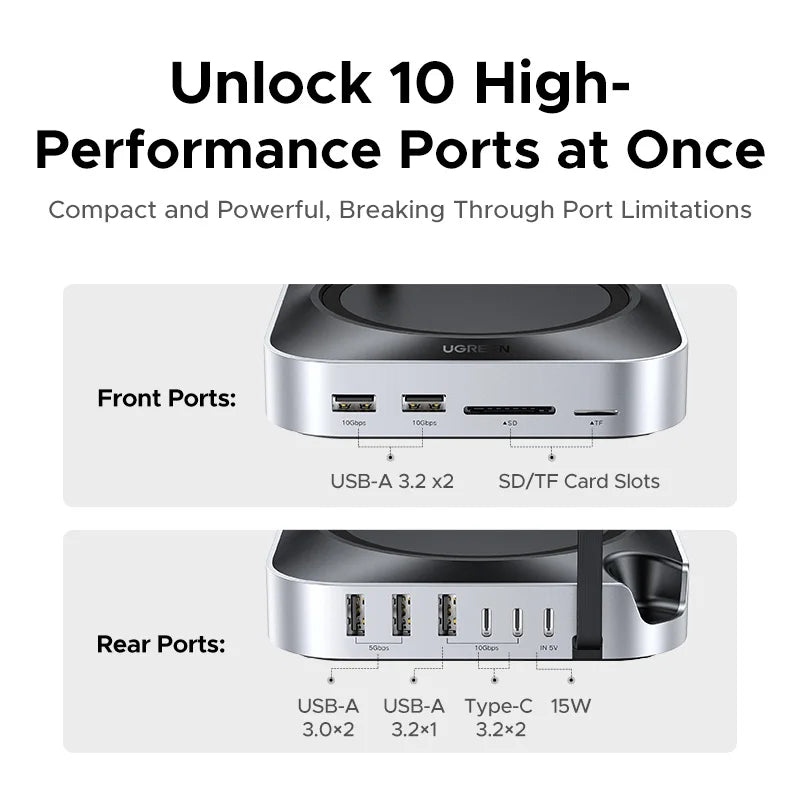 UGREEN 11-in-1 Mac Mini M4/M4 Pro Docking Station & SSD Enclosure