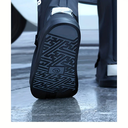 ALPINES FOX High-Tube Waterproof Motorcycle Rain Boot Covers