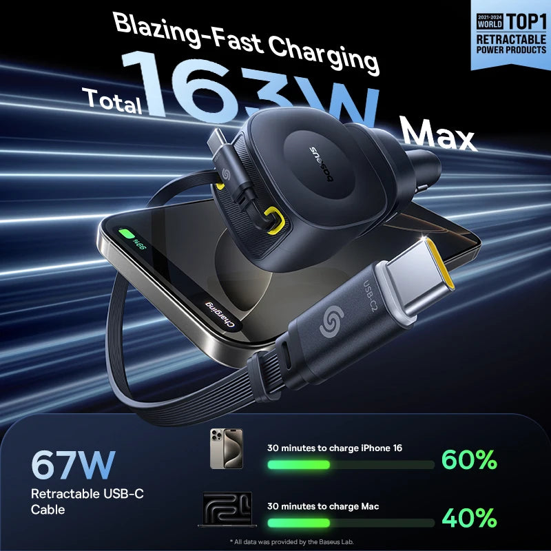 BASEUS 100W PrimeTrip VR2 Max Car Charger