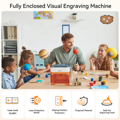 WAINLUX K10 Mini Laser Engraver (3000mW) - Bluetooth/WiFi Enabled
