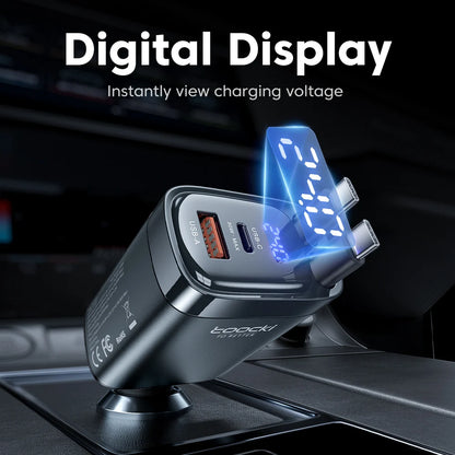 Toocki 4-In-1 105W USB Car Charger