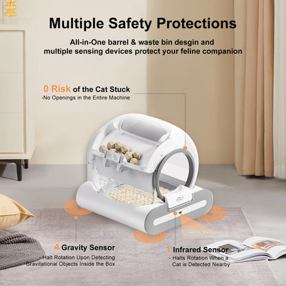 DOEL SmartFlow™ Self-Cleaning Cat Litter Box with App Control & Health Monitoring