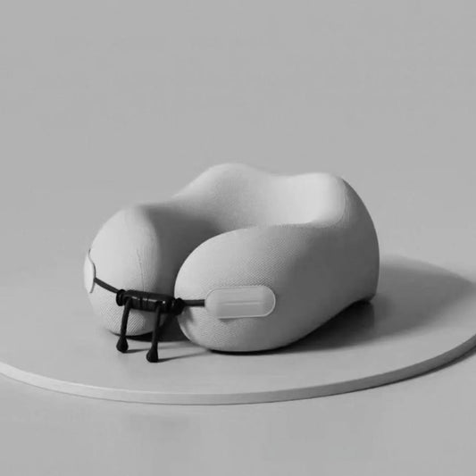 Memory Foam Travel Neck Pillow & Portable U-Shaped Support