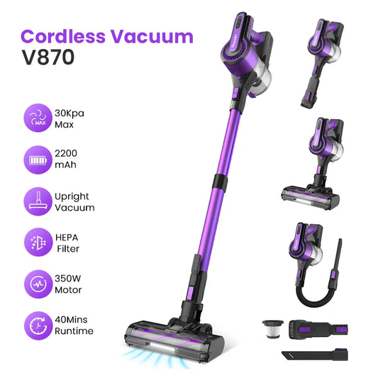 POWEART V870 Cordless Stick Vacuum