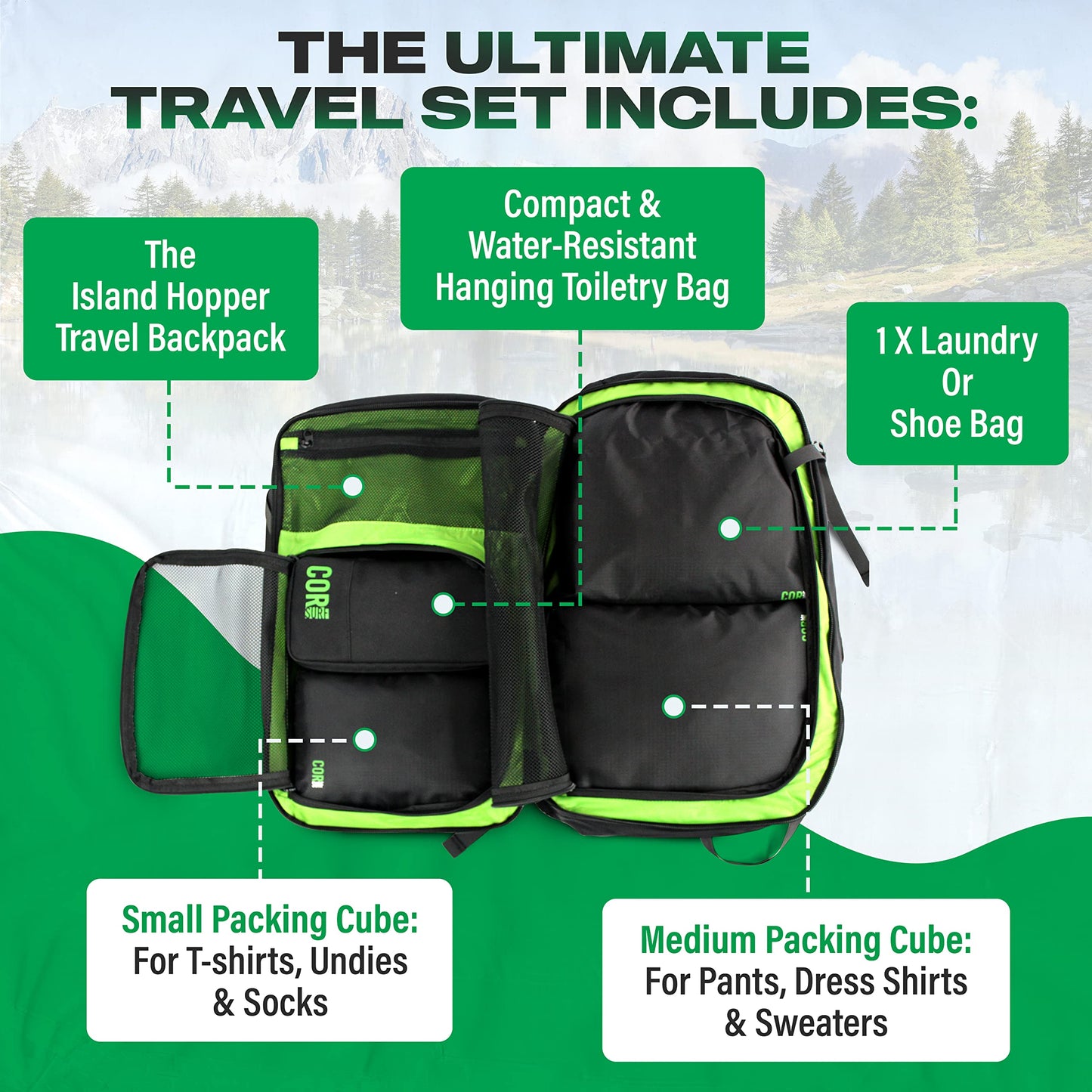COR Surf Island Hopper Travel Bundle