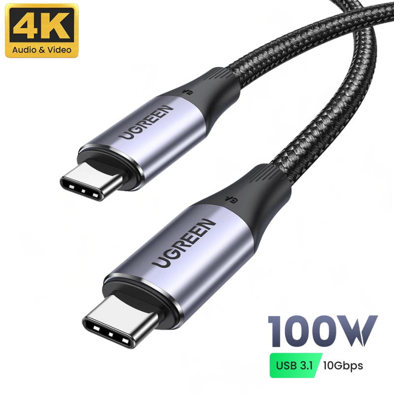 UGREEN US355 USB-C 3.2 Gen2: 240W PD Fast Charge & 4K Video Cable