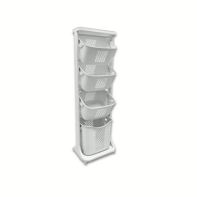 Multi-Tier Rolling Laundry Sorter & Organizer