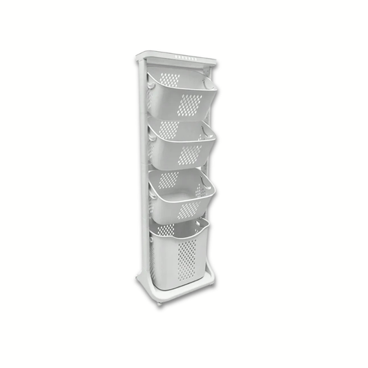 Multi-Tier Rolling Laundry Sorter & Organizer