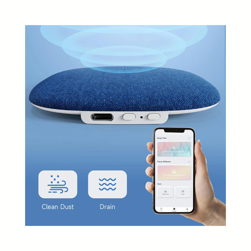 Riksoin Mini Ultra-Thin Flat Bluetooth Pillow Speaker