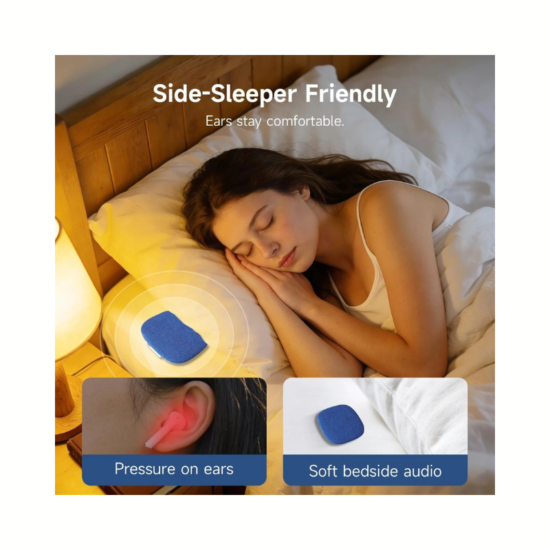 Riksoin Mini Ultra-Thin Flat Bluetooth Pillow Speaker