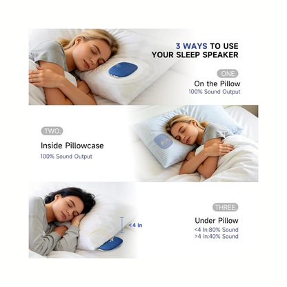 Riksoin Mini Ultra-Thin Flat Bluetooth Pillow Speaker