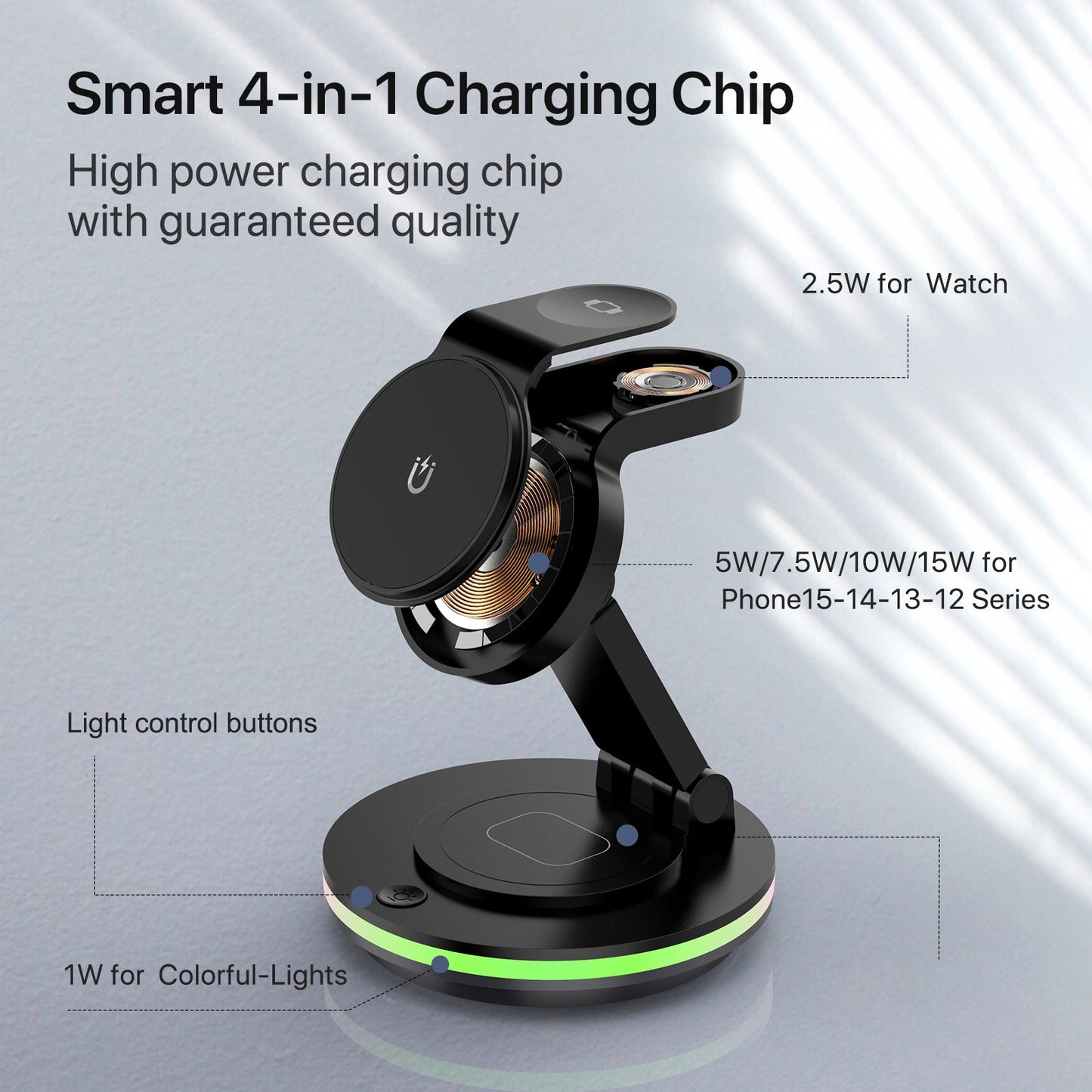 The Foldable 4-in-1 Magnetic Charging Hub