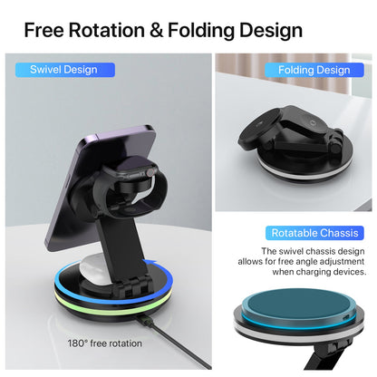 The Foldable 4-in-1 Magnetic Charging Hub