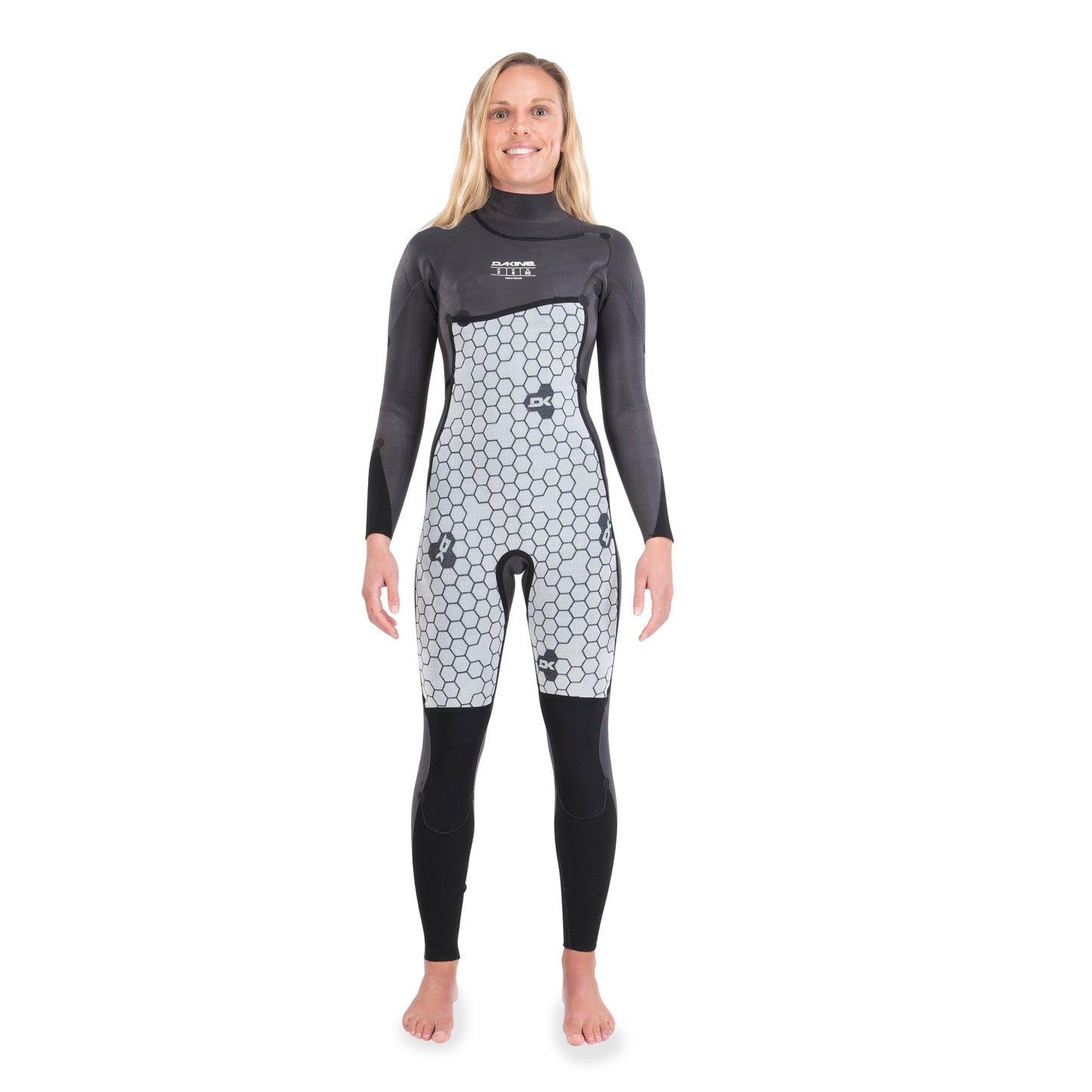 DAKINE Women's Mission Chest Zip Full Suit 4/3 (Black)
