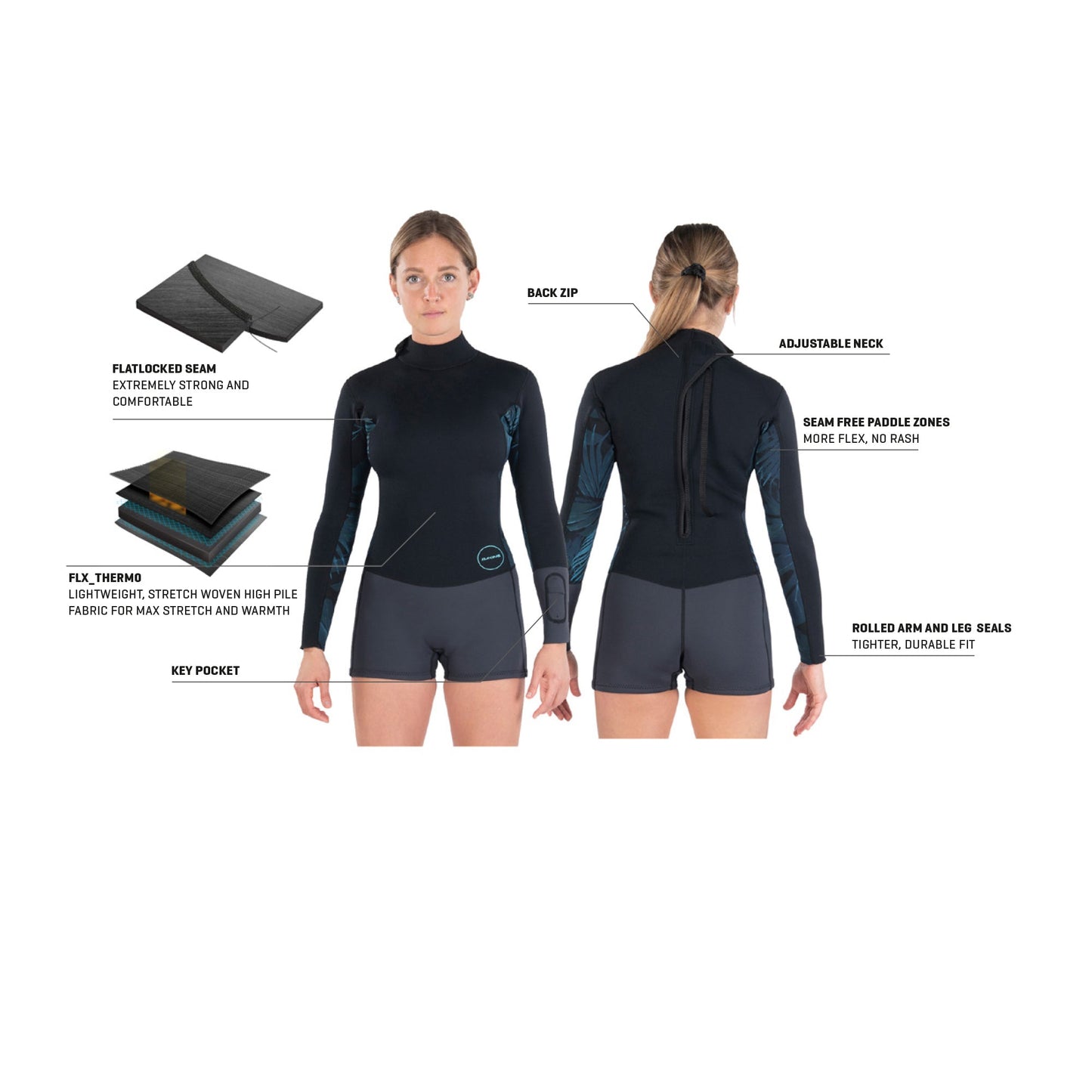 DAKINE Women’s Mission 2mm Springsuit: Unreal Stretch and Core Warmth