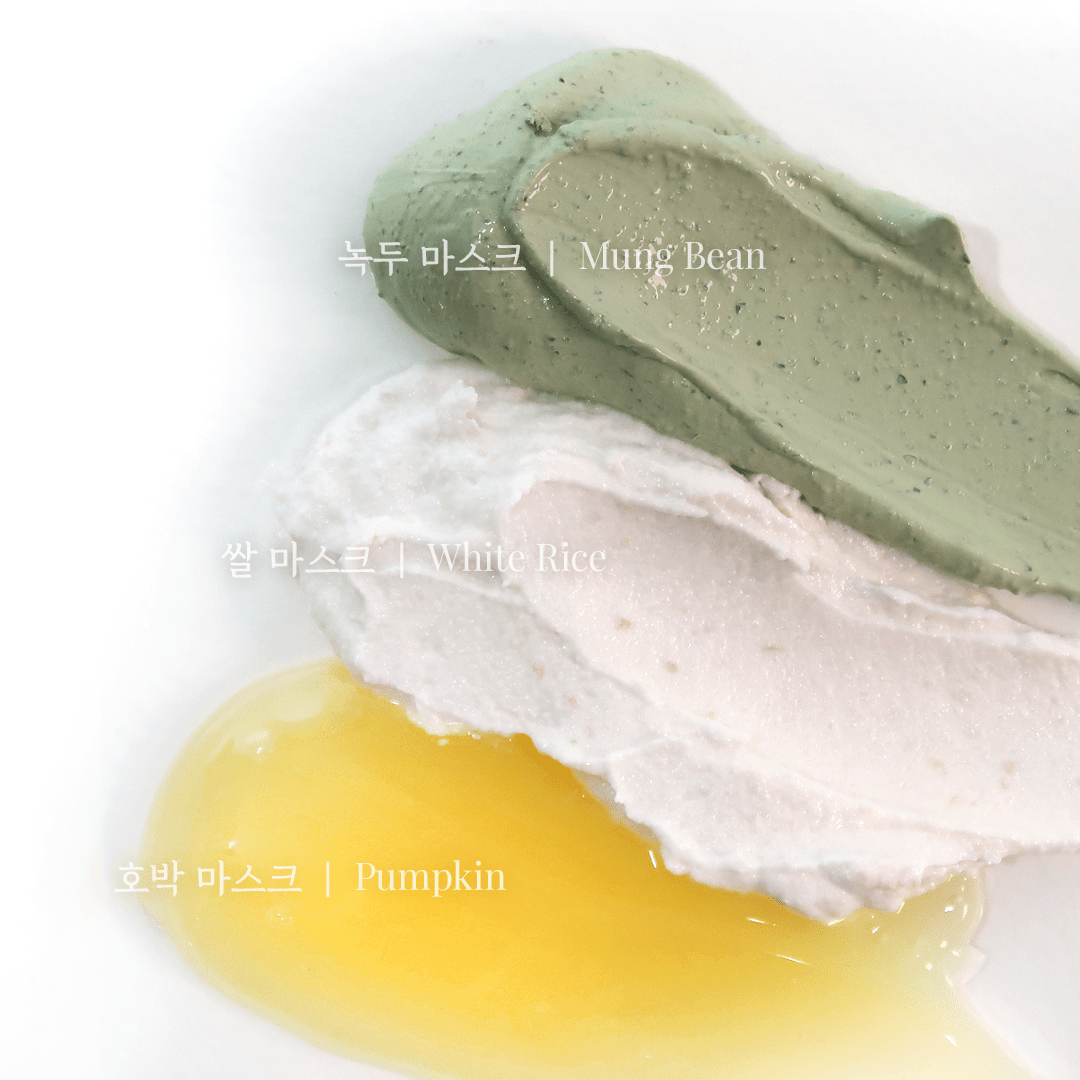 House of Dohwa Wash-Off Mask Pack Set (Rice + Pumpkin + Mung Bean)