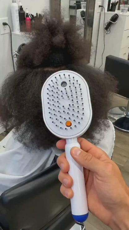 Alloet Anti-Static Electric Steam & Red Light Therapy Hairbrush