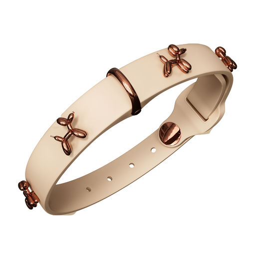 Ballon Beige Dog Collar | Premium Collar | SANDDOG